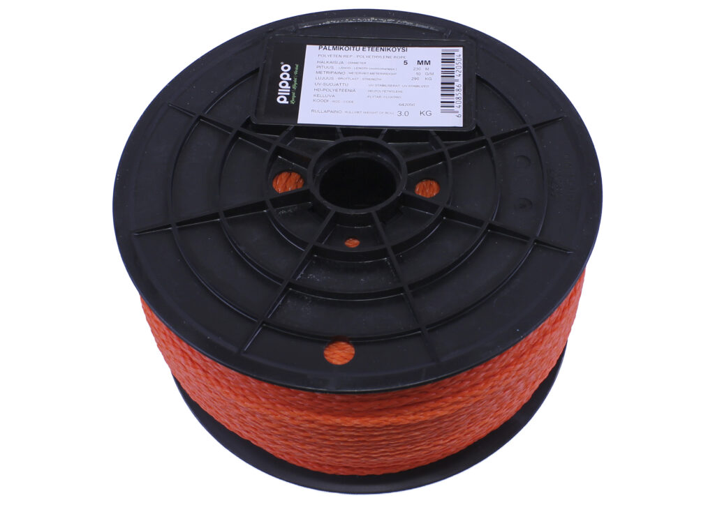 Braided polyethylene rope, many diameters Manilla Oy