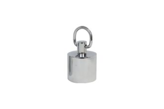 Rope plug with ring  Ø 38 mm chrome