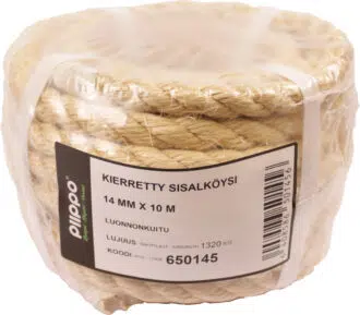 Kierretty sisal, minikieppi 14mm x 10m