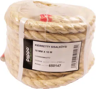 Kierretty sisal, minikieppi 18mm x 10m