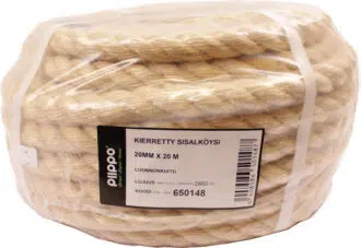 Kierretty sisal, minikieppi 20mm x 20m