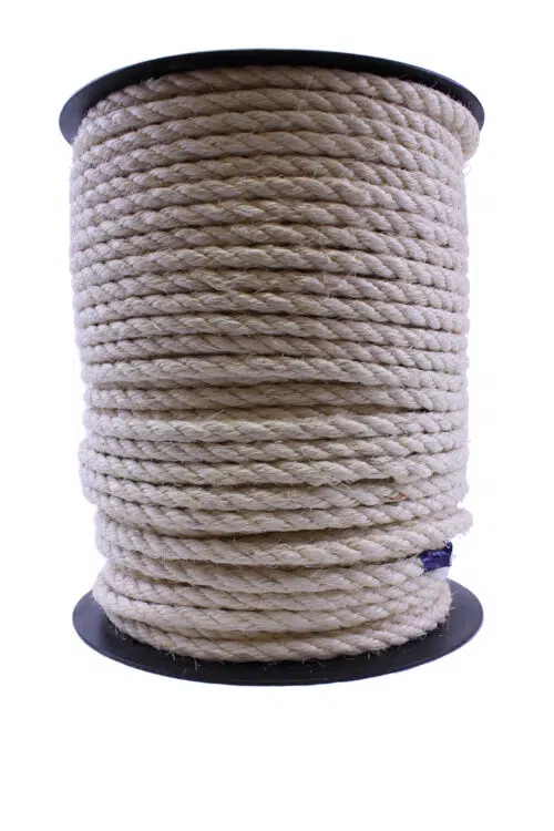 Kierretty sisalköysikela 10mm x 135m