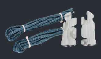 BUNDLE (PARI) LEPUUTTAJAN KÖYSI 6MM JA FENDERLOCK MUSTA