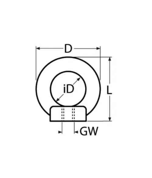 Silmukkamutteri M10, DIN 582 - Image 2