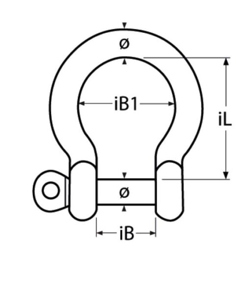 Bow shackle A4 6mm - Image 2