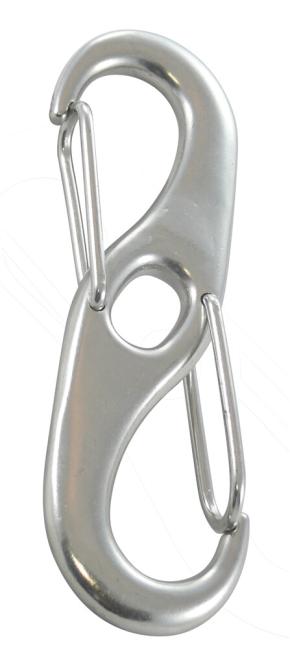 Double spring hook A4 80mm