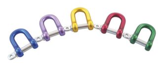 Alu D-shackle Alu 8mm colour mix