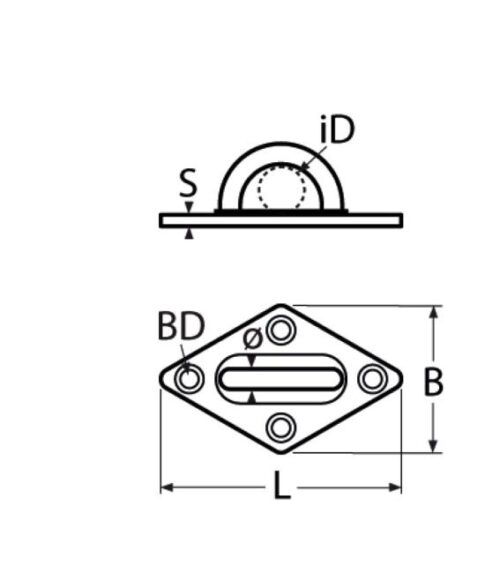 Diamond pad eye, 40mm - Image 2