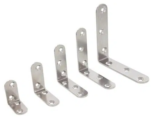 Corner brace, round ends, bare surface A4 60x15mm