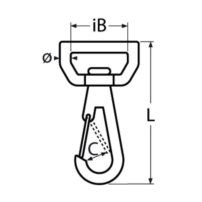Swivel snap hook for strap - Image 2