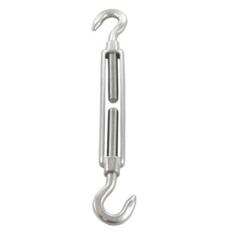 Turnbuckle A4 M6, hook-hook