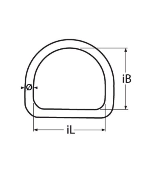 D-rengas, 4mm x 20mm - Image 2