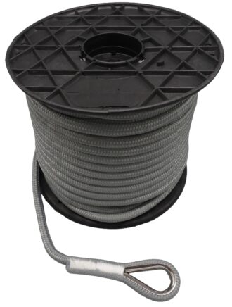 Ankkuriköysi koussilla 14mm x 55m (HARMAA)
